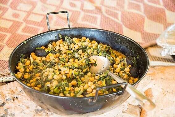 תבשיל חומוס טבעוני // צילום: הדס ניצן